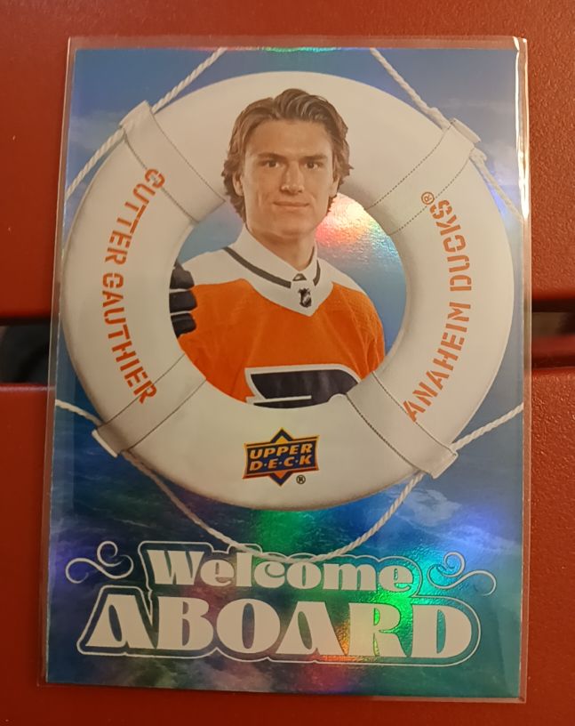2024-25 Upper Deck Series 2 Welcome Aboard #WA-7 Cutter Gauthier — front