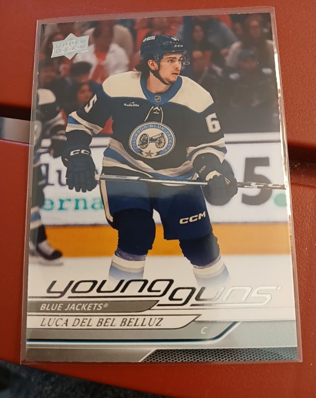 2024-25 Upper Deck Series 1 Young Guns #214 Luca Del Bel Belluz — front
