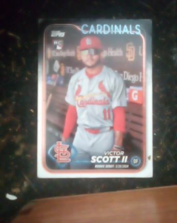 2024 Topps Update Series #US77 Victor Scott II Rookie Debut — front