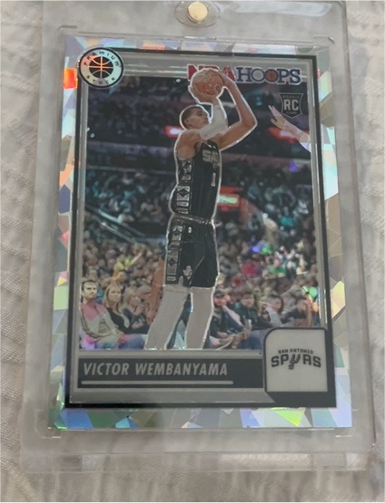 2023-24 Panini NBA Hoops Premium Stock #108 Victor Wembanyama — front
