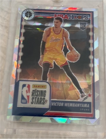 2023-24 Panini NBA Hoops Premium Stock #282 Victor Wembanyama Rising Stars — front