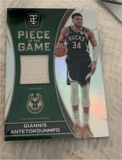 2024 Panini Totally Certified Piece of the Game Giannis Antetokounmpo — front