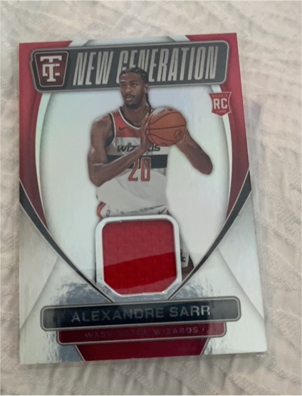 2024-25 Panini Totally Certified #NGJ-ALX Alexandre Sarr — front