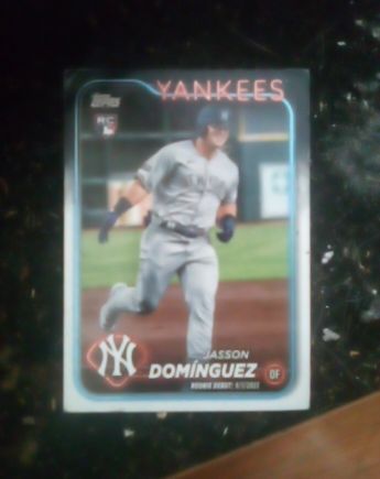 2024 Topps Update Series #US175 Jasson Dominguez Rookie Debut — front