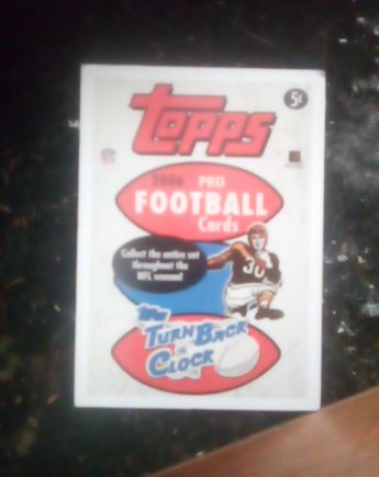 2006 Topps Turn Back The Clock Football Promotional Oddball Card — front