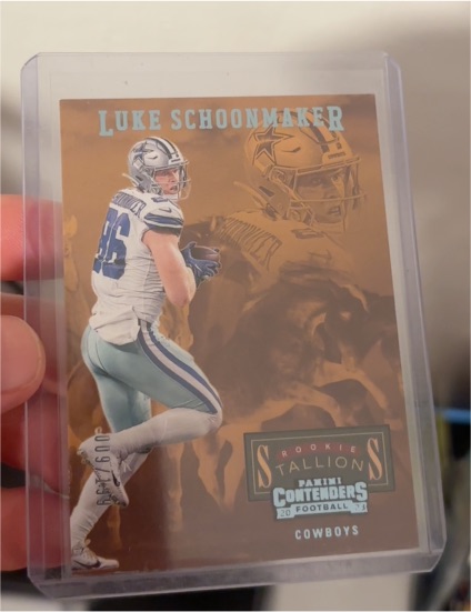 2023 Panini Contenders Rookie Stallions #18 Luke Schoonmaker — front