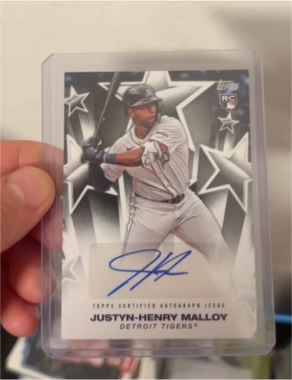2025 Topps Series 1 Baseball Stars Autographs #BSA-JHM Justyn-Henry Malloy — front