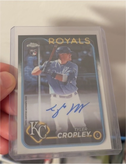 2024 Topps Chrome Rookie Autographs #RA-TC Tyler Cropley — front