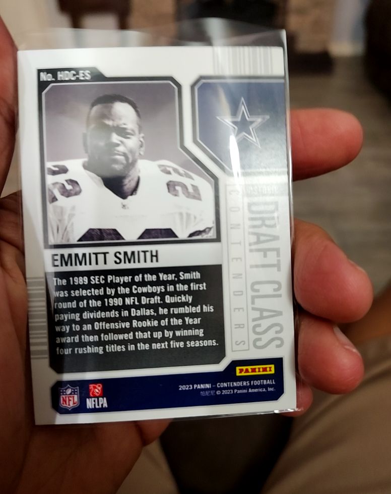 2023 Panini Contenders Historic Draft Class Contenders #HDC-ES Emmitt Smith — front