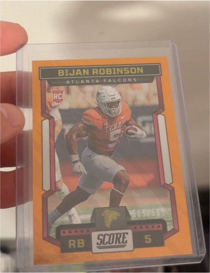 2023 Panini Score #315 Bijan Robinson Rookie — front