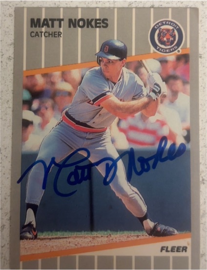 1989 Fleer #140 Matt Nokes — front