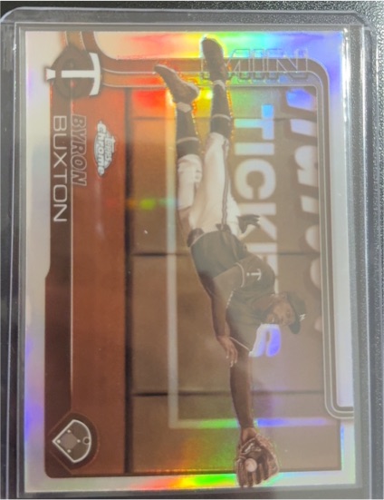 2025 Topps Chrome #172 Byron Buxton Sepia Refractor — front