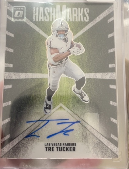 2024 Panini Donruss Optic #HM-TTR Tre Tucker HashMarks Autograph — front