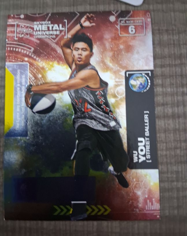 2021 Skybox Metal Universe Champions #6 Wu You — front