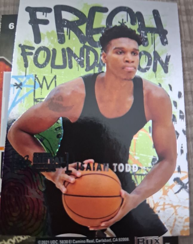 2021 Skybox Metal Universe Champions Fresh Foundation #FF28 Isaiah Todd — front