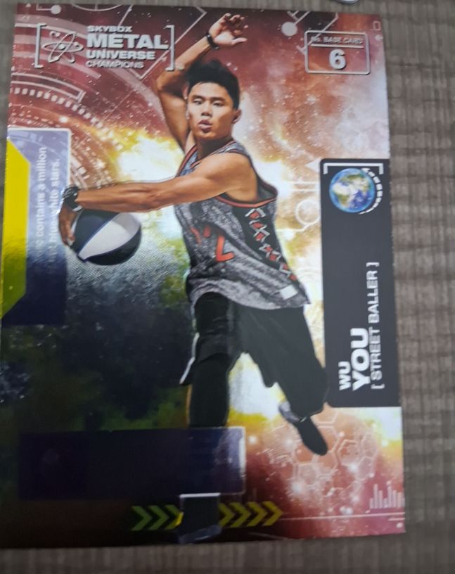 2021 Skybox Metal Universe Champions #6 Wu You — front
