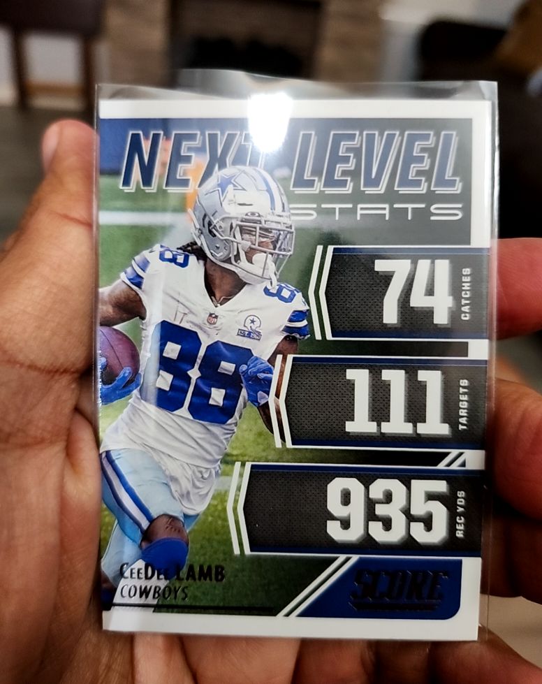 2021 Panini Score Next Level Stats #NL22 CeeDee Lamb — front