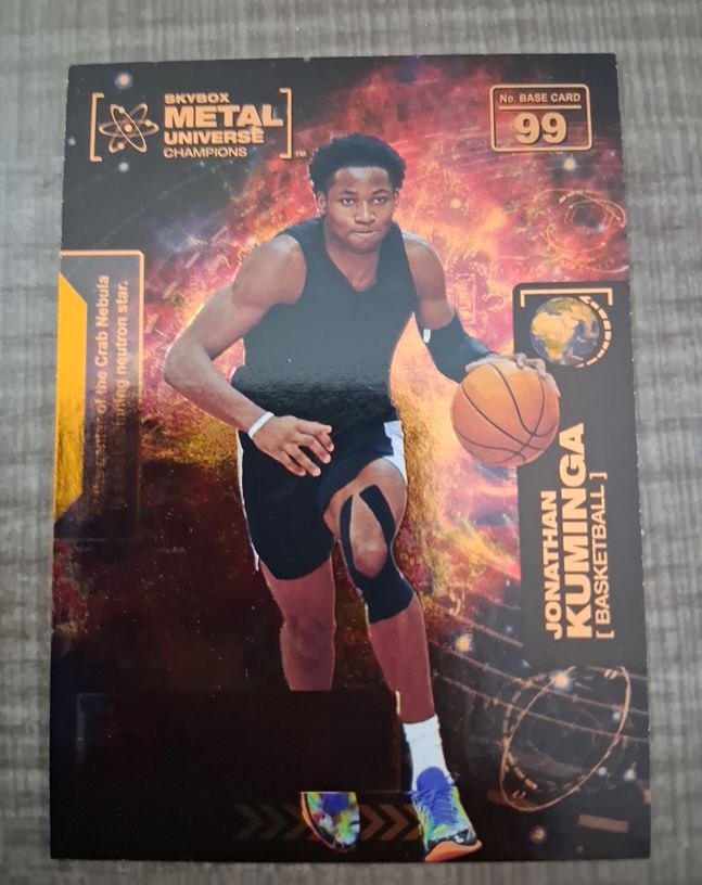 2021 Skybox Metal Universe Champions #99 Jonathan Kuminga — front