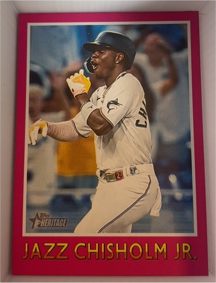 2024 Topps Heritage #75BS-13 Jazz Chisholm Jr. 1975 Baseball Sensations — front