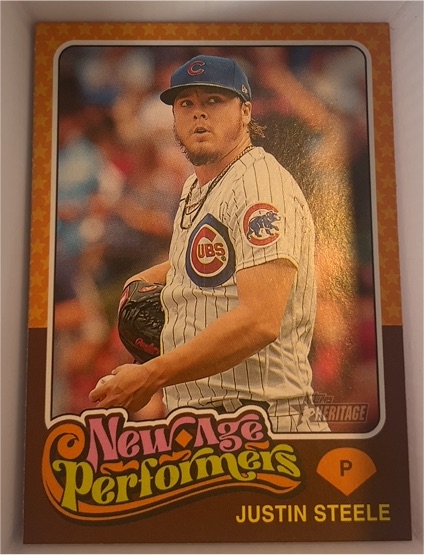 2024 Topps Heritage New Age Performers #NAP-25 Justin Steele — front