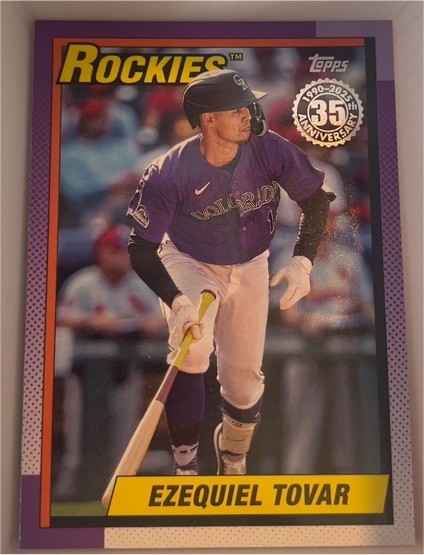 2025 Topps Series 2 1990 Topps 35th Anniversary #90B2-48 Ezequiel Tovar — front