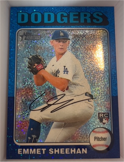 2024 Topps Heritage #187 Emmet Sheehan — front