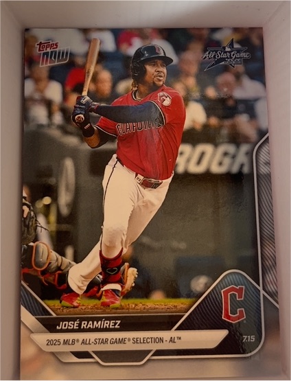 2025 Topps Now All-Star Game #ASG-JR José Ramírez — front