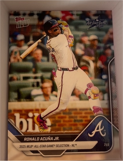 2025 Topps Now All-Star Game #ASG-RAJ Ronald Acuña Jr. — front