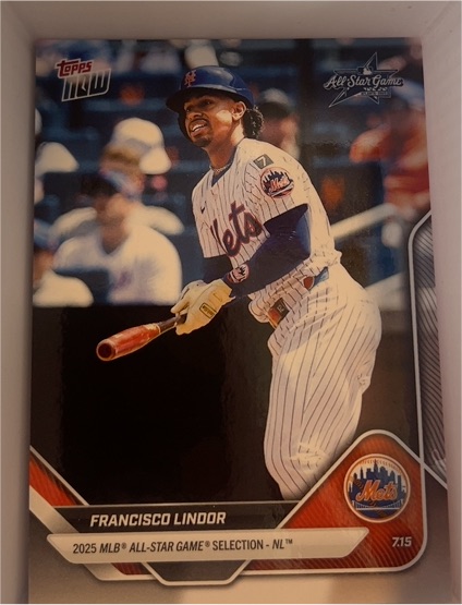 2025 Topps Now All-Star Game #ASG-FL Francisco Lindor — front