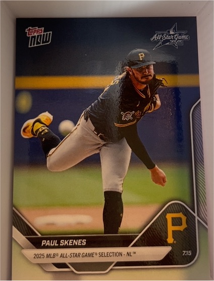2025 Topps Now All-Star Game #7.15 Paul Skenes — front