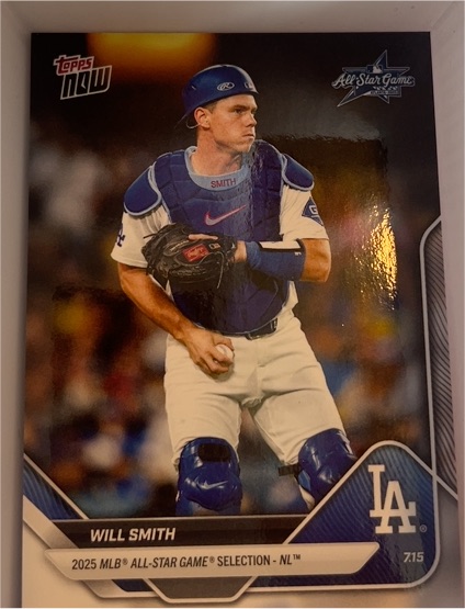 2025 Topps Now MLB All-Star Game #ASG-WS Will Smith — front