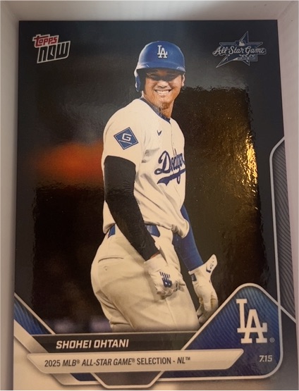 2025 Topps Now All-Star Game #ASG-SO Shohei Ohtani — front