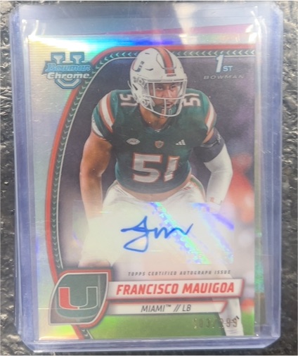 2024 Bowman Chrome University #PA-FMA Francisco Mauigoa — front