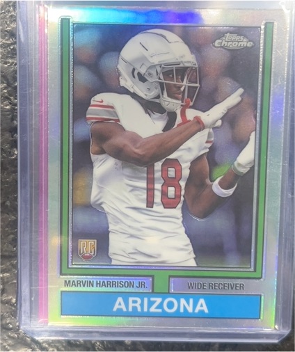 2024 Topps Chrome 1974 #74TF-5 Marvin Harrison Jr. — front