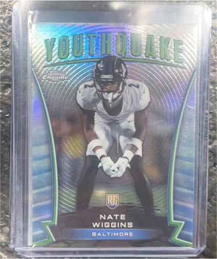 2024 Topps Chrome #Y-12 Nate Wiggins Youthquake Refractor — front