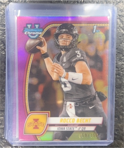 2024 Bowman University Chrome #155 Rocco Becht — front
