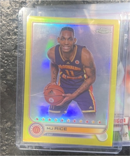 2022 Topps Chrome McDonald's All American #7 MJ Rice — front