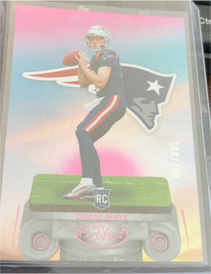 2024 Panini Certified #7 Drake Maye Franchise Foundations — front