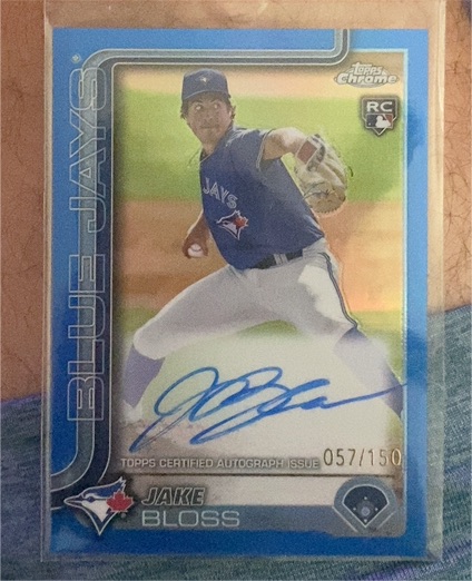2025 Topps Chrome #RA-JB Jake Bloss Rookie Autograph — front