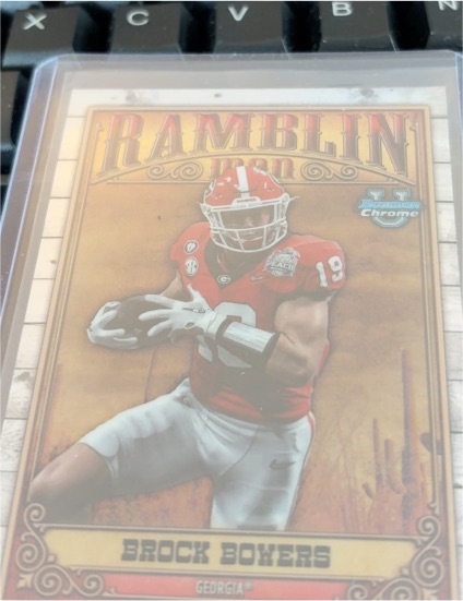 2023 Bowman Chrome University Ramblin Man #RM-1 Brock Bowers — front