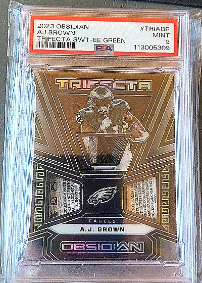 2023 Panini Obsidian Trifecta #TRIABR A.J. Brown — front