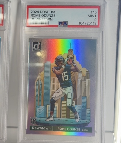 2024 Panini Donruss Downtown! #15 Rome Odunze — front