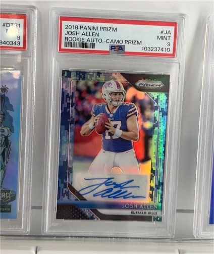 2018 Panini Prizm #JA Josh Allen Rookie Auto Camo Prizm — front