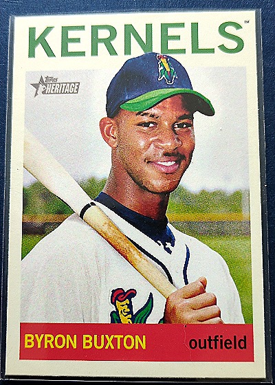 2013 Topps Heritage Minor League #100 Byron Buxton — front