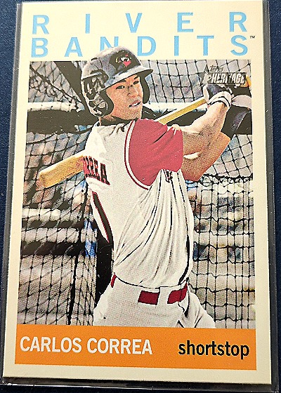 2013 Topps Heritage Minor League #150 Carlos Correa — front