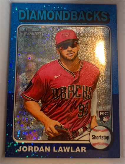 2024 Topps Heritage Chrome #429 Jordan Lawlar — front
