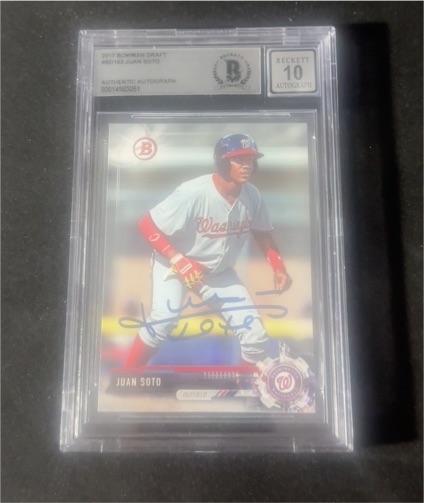 2017 Bowman Draft #BD-162 Juan Soto — front