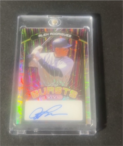 2023 Leaf Bursts Vivid Alex Rodriguez — front
