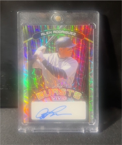 2024 Leaf Bursts Vivid Alex Rodriguez — front