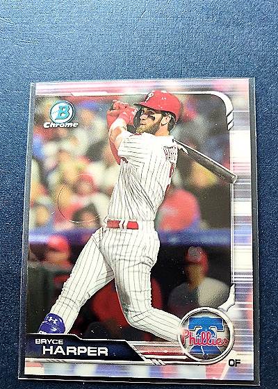 2021 Bowman Chrome #55 Bryce Harper — front